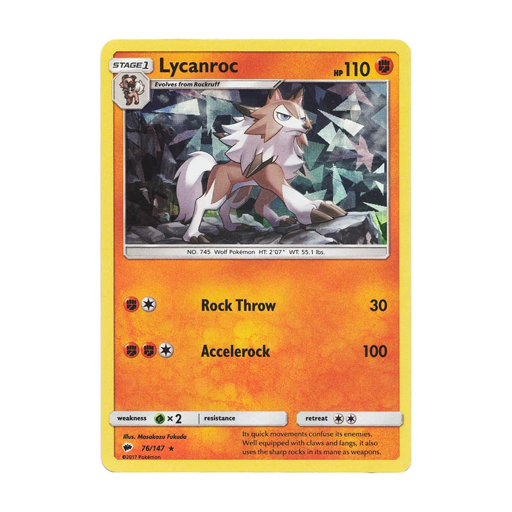 Burning Shadows BUS Lycanroc 76/147