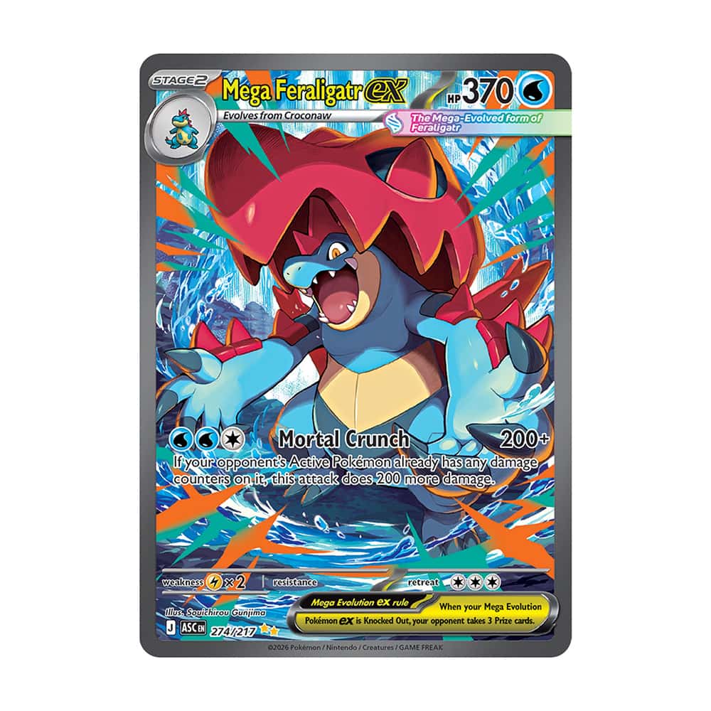 Ascended Heroes ASC Mega Feraligatr ex 274/217