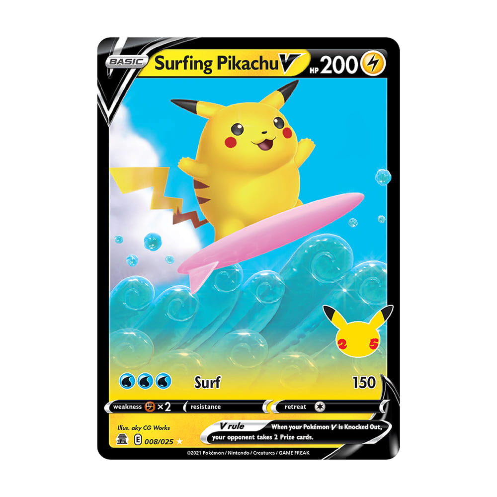 Celebrations CEL Surfing Pikachu V 008/025