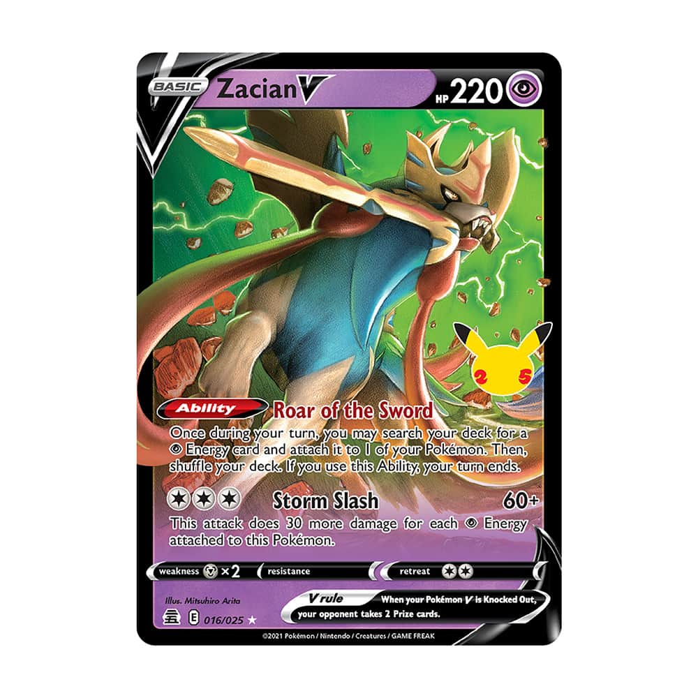 Celebrations CEL Zacian V 016/025